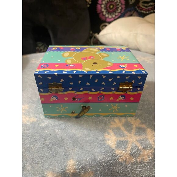 Vintage Sanrio Music Jewelry Box Tweedle Dee Dee Bear - Picture 2 of 10